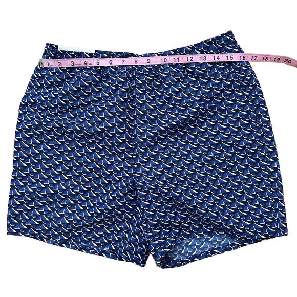 Uniqlo Short Men’s M Blue Geometric Swim Active Shorts 5.5" Mesh Liner Shorts - Picture 10 of 16
